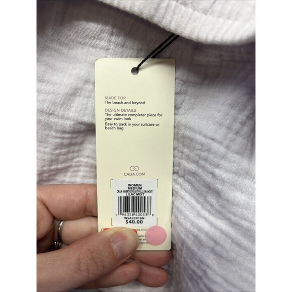 Calia By Carrie Underwood Lilac Mist Swim Cover Up Shorts Size Medium NWT - Picture 3 of 4